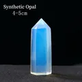 Polished synthetic opal hexagonal crystal point tower ornament, size 4-5cm height - Opal / 4-5cm