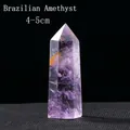 Polished Brazilian amethyst crystal point tower with purple hues in 4-5cm size - Brazilian Amethyst / 4-5cm
