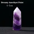 Polished Dreamy Amethyst hexagonal crystal point with natural purple bands, 4-5cm size - Dream Amethyst / 4-5cm