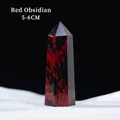 Polished 5-6cm Red Mahogany Obsidian hexagonal crystal point with natural texture - Mahogany Obsidian / 5-6cm