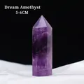 Single 5-6cm dreamy purple amethyst crystal hexagonal pillar with natural textures - Dreamy Amethyst / 5-6cm