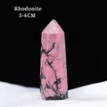 Polished Rhodonite crystal tower with natural pink and black veins in 5-6cm size - Rhodonite / 5-6cm