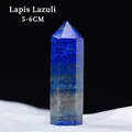 Deep blue Lapis Lazuli hexagonal crystal point wand with gold pyrite, size 5-6cm - Lapis Lazuli / 5-6cm