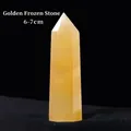 Golden soapstone hexagonal crystal point wand specimen in 6-7cm height - Golden Soapstone (6-7cm)