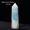 6-7cm blue vein stone crystal point tower with natural blue and white marble textures - Blue Vein Stone (6-7cm)