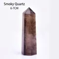 Single smoky quartz crystal point hex column with natural texture and 6-7cm height - Smoky Quartz (6-7cm)