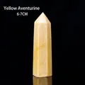 Polished natural yellow aventurine crystal point wand, height measuring 6-7cm - Yellow Aventurine (6-7cm)