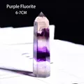 Natural purple fluorite crystal wand hexagonal prism tower gemstone 6-7cm height - Purple Fluorite (6-7cm)