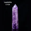 Polished purple lepidolite crystal point hexagonal prism stone 6-7cm height - Lepidolite (6-7cm)