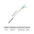 Cat teaser wand with green feathers, bells and plush strip for pet play 55cm - Green Upgraded Foxtail Grass (B37603)