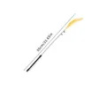 Lightweight 55cm cat teaser wand with yellow feathers, bells and long black handle - Upgraded Yellow Foxtail Grass