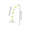 Pineapple felt cat wand toy with natural wooden handle and white cord for indoor play - Wooden Rod Yellow Pineapple Style