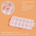 Transparent 12-compartment plastic storage box for tools and jewelry 21x10.5x3cm - Q-Type 12-Slot Tool Box (21x10.5x3cm)