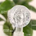Transparent crackle glass sphere accessory for Christmas lights, 5mm hole, 5.5g weight - 2.2CM Bubble Ball (5mm Socket)