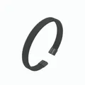 Brazalete minimalista de malla de acero inoxidable negro con puntas cilíndricas pulidas - Negro