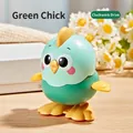 Wind-up crawling green chick toy with mechanical clockwork drive for kids - Wind-up Jumping Chick (Green)
