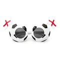 Lunettes de soleil football avec monture blanche et drapeaux anglais pour supporters - Style Angleterre