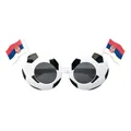 Lunettes de fête de football avec drapeaux de la Serbie pour fans de sport - Serbie