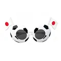 Lunettes de soleil football avec motif noir et blanc et drapeau du Japon - Japon