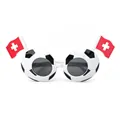 Lunettes de soleil football avec drapeaux suisses, accessoire de supporter pour la Coupe 2026 - Suisse