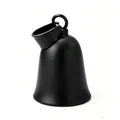 Matte black motorcycle guardian bell pendant with a smooth finish and sturdy ring clip - Black - Single Pendant (Melon Seed Buckle)