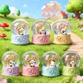 Panda and cherry blossom crystal balls in various macaron colors for desk decoration - 6504 Cherry Blossom Panda