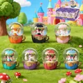 Carousel crystal ball night light set with colorful bases and gold Luck lettering - 6501 Children's Rocking Horse