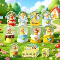 Cartoon star rabbit crystal ball collection set with 9 colorful resin figures - 031 Star Cartoon