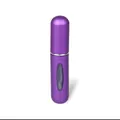 Atomizador de perfume recargable de 5ml en color morado metalizado con ventana - 5ml / Morado