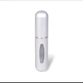 Atomizador de perfume 5ml recargable plata con ventana transparente y carcasa metálica - 5ml / Plata Mate