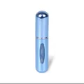 Frasco pulverizador de perfume recargable azul brillante de 5ml con ventana de nivel - 5ml / Azul claro