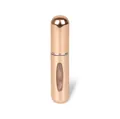 5ml refillable perfume atomizer in rose gold finish with clear level indicator window - 5ml / Bright Gold