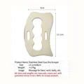 304 stainless steel heart-shaped guasha tool, ergonomic 13.1x8cm muscle massage board - 304 Square Stainless Steel Fascia Knife - Body Scraping
