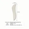 304 stainless steel heart-shaped guasha tool with dimensions 11.4cm by 2.1cm - 304 Stainless Steel Small S-shaped