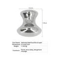 Stainless steel heart-shaped gua sha tool 4.1x3.3cm for face and body massage - 304 Stainless Steel Mushroom