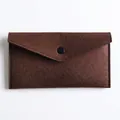 Brown felt envelope sleeve for 304 stainless steel gua sha massage tool - Felt Combination Storage Bag