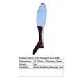 Fish-shaped 304 stainless steel guasha tool for facial massage, 13.2x3cm and 64g - 304 Stainless Steel Fish-shaped Fascia Knife