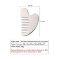 304 stainless steel heart-shaped gua sha tool with comb teeth in silver finish - 304 Stainless Steel Heart Comb