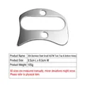 304 stainless steel heart-shaped gua sha tool for muscle massage and fascia therapy - 304 Stainless Steel Perforated Fascia Knife