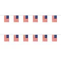 Vlaggenlijn met de vlag van de Verenigde Staten voor WK 2026 voetbal fan decoratie - USA Vlaggenlijn / 14cmx21cm