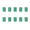 Saudi Arabia string flags for 2026 World Cup decoration, 14x21cm green polyester banners - Saudi Arabia String Flag / 14cmx21cm