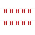 Vertical red and white striped bunting flags for soccer fans, 2026 World Cup decoration - Austria String Flag / 14cmx21cm