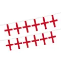 England St George Cross bunting flags for World Cup 2026 sports event decorations - England String Flag / 14cmx21cm