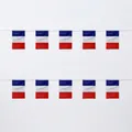 2026 World Cup variant bunting with French flag colors blue white and red stripes - France String Flag / 14cmx21cm