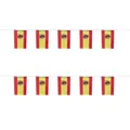 Spanish national flag string bunting with 10 polyester flags for world cup events - Spain String Flag / 14cmx21cm