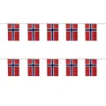 Norwegian flag bunting banner made of durable polyester for 2026 World Cup decoration - Norway String Flag / 14cmx21cm
