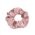 Elegante coletero de satén rosa pálido con acabado brillante para un peinado con estilo - Rosa Palo