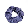 Coletero de satén morado oscuro minimalista con acabado brillante sedoso - Azul Marino