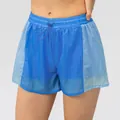 Damen 2-in-1 Sport-Shorts in Königs- und Hellblau mit elastischem Kordelzugbund - 4/S / Nilblau