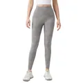 Women's high waist yoga leggings with grey marble tie-dye print and slim fit design - S / Bottoms / Tie-dye Light Gray